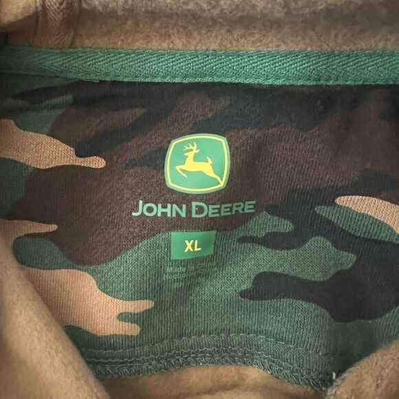 John Deere  Core Graphic Logo Hoodie Camo- Size XL - Picture 3 of 10